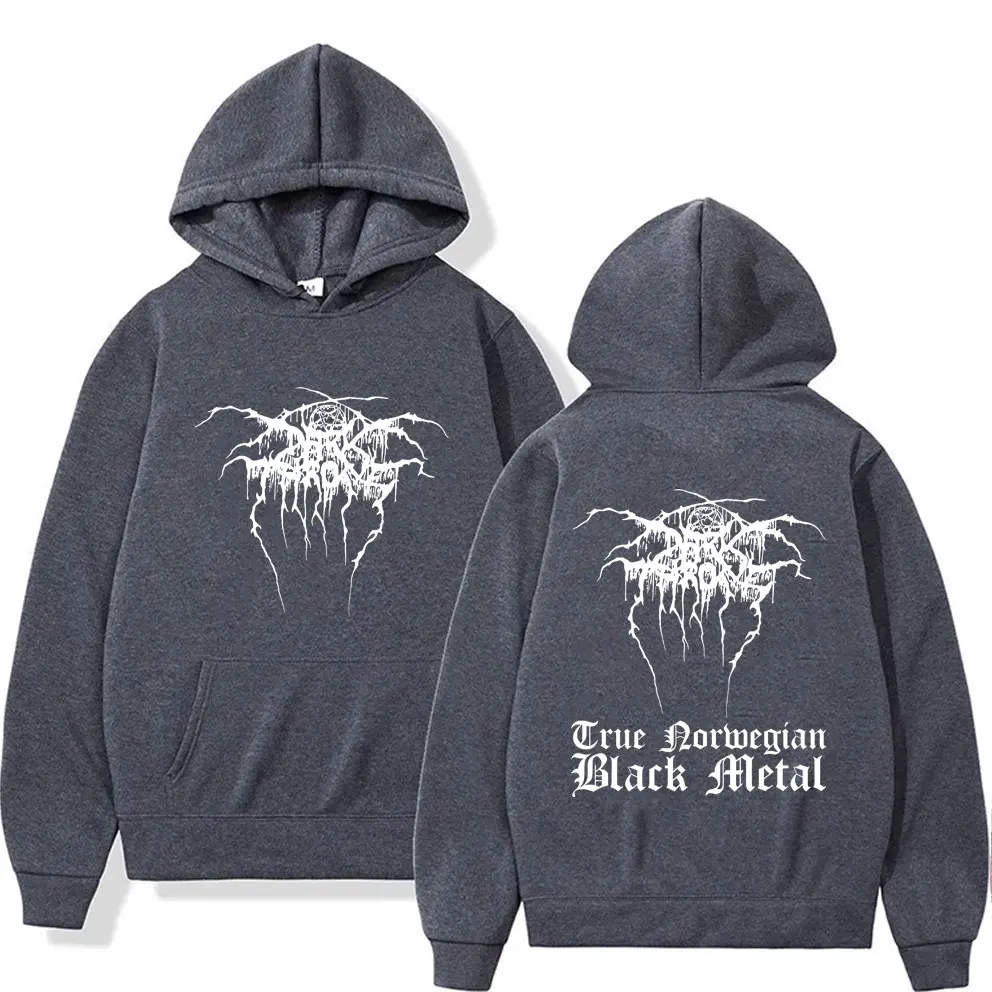 Vintage Darkthrone True Norwegian Black Metal Hoodie Male Mayhem Pullover Men Women Classic Death Black Metal Rock Sweatshirt