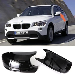 High Quality 2pcs M Style Black Side Mirror Covers Replacement For BMW  X3 F25 X1 E84 Pre-LCI 2010 2011 2012 2013