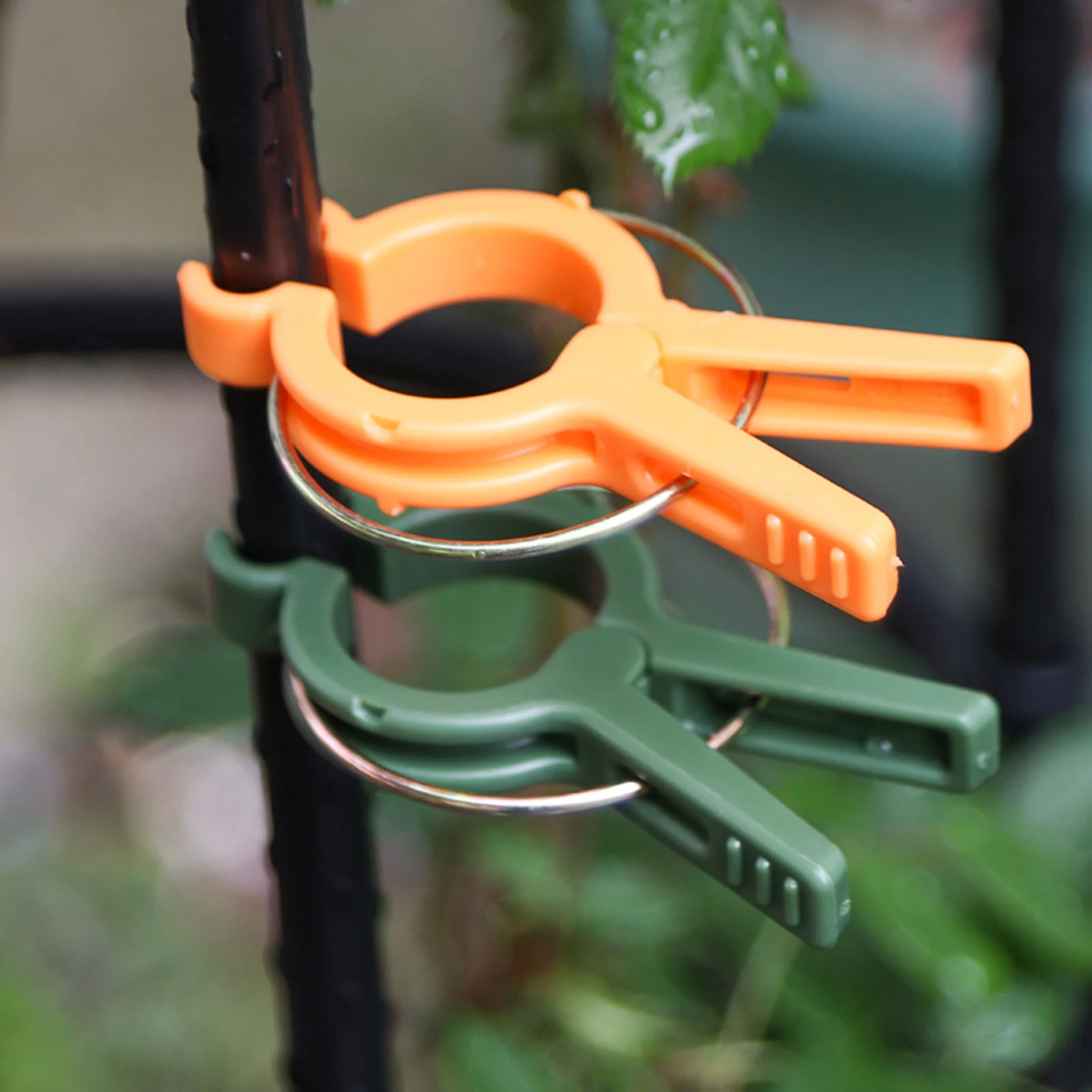 12PCS Plant Fixed Clips Reusable Greenhouse Bracket for Fixed Plants Vine Flower Seedling Tomatoes Support Garden Supplies