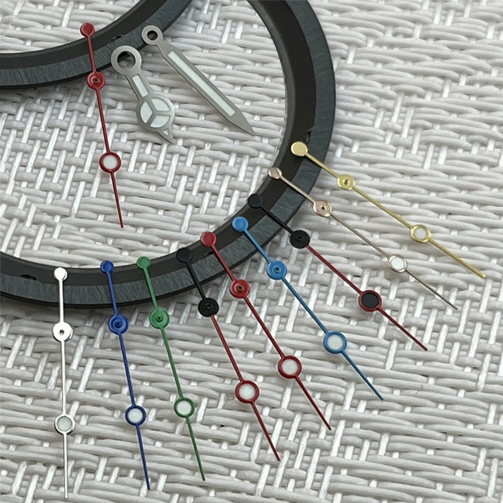 

NH35 Hands, Silver/Black/Rose Gold Watch Hands, Green Luminous Pointers Needles for NH34 NH35 NH36 4R35 4R36 Movement