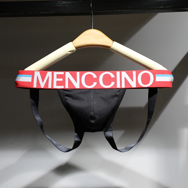 MENCCINO men\'s T-underwear men\'s bikini cotton tight-fitting pair of Ding Qing\'s youth tide briefs coquettish trend