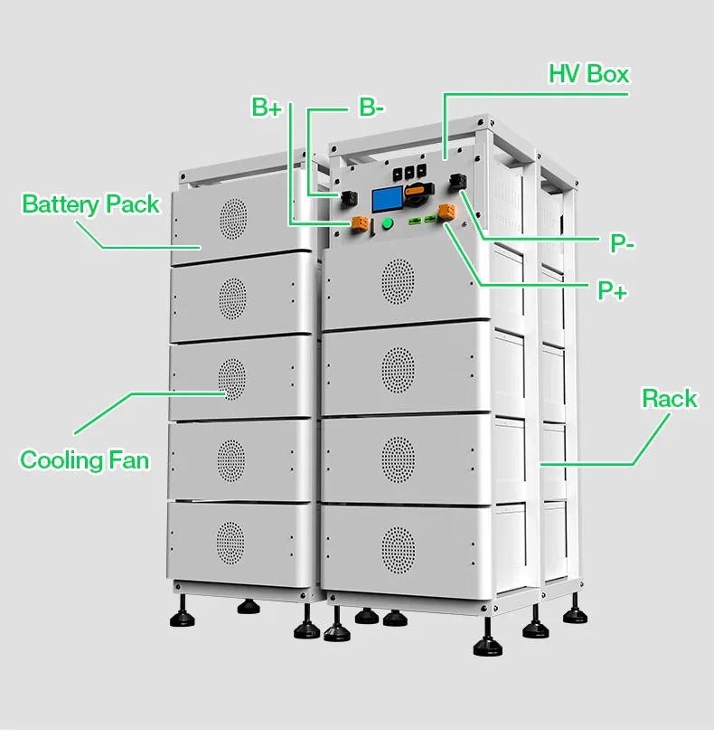 Industrial Commercial Solar Electricity Energy Storage System 100kW 150kWh 200kWh Solar Power Systems with LFP Battery