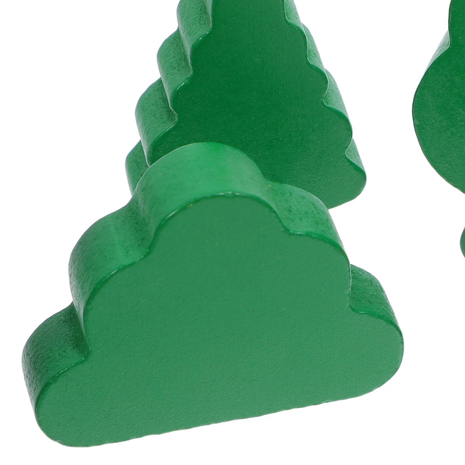 6 قطعة أشجار خشبية صغيرة لون أخضر ديكور المناظر الطبيعية الصغيرة لتقوم بها بنفسك كتل حرفية إكسسوارات الحديقة الخيالية