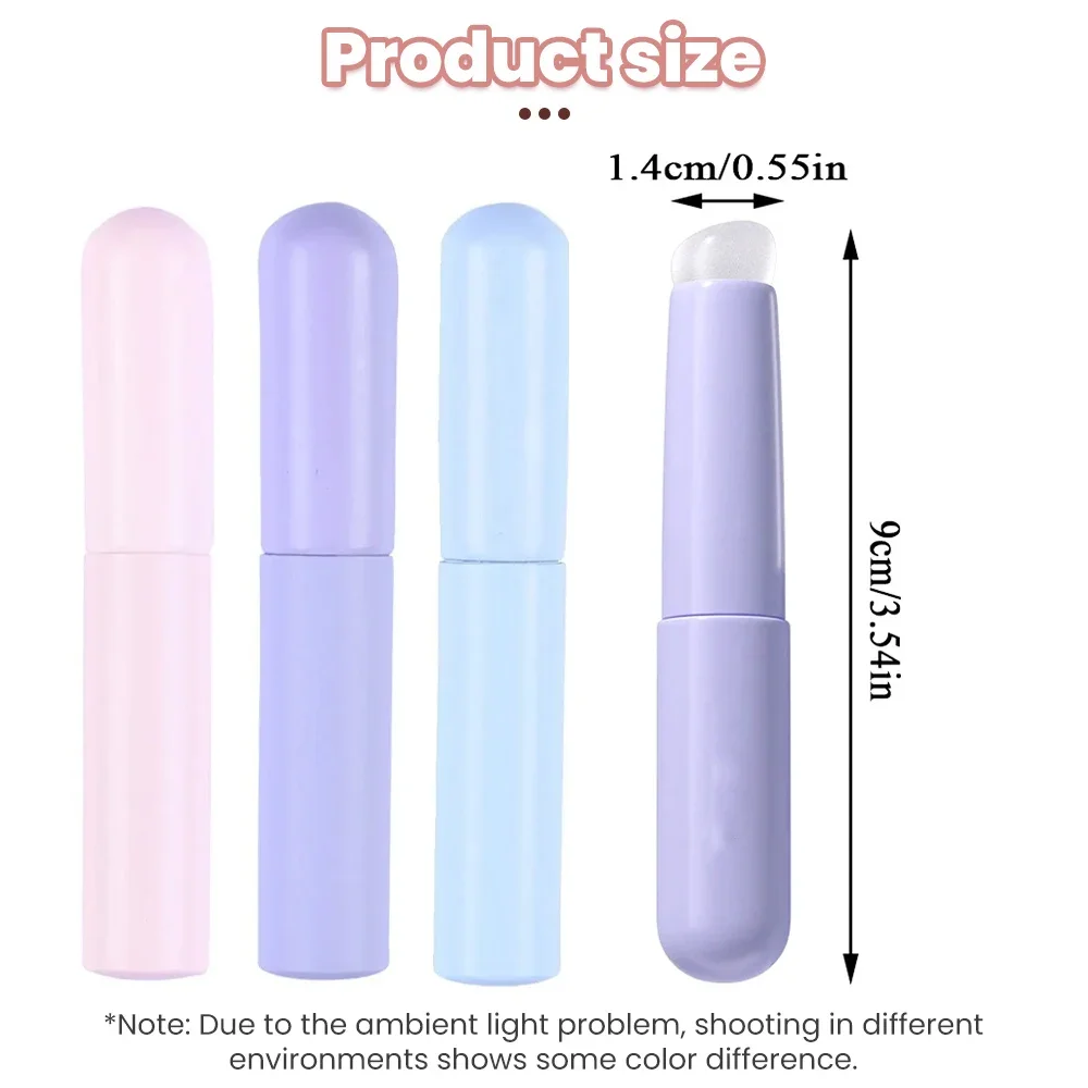 Silicone labbra e correttore trucco uniforme Halo pennello per tintura balsamo per le labbra strumento per il trucco rossetto e correttore pennello multifunzione