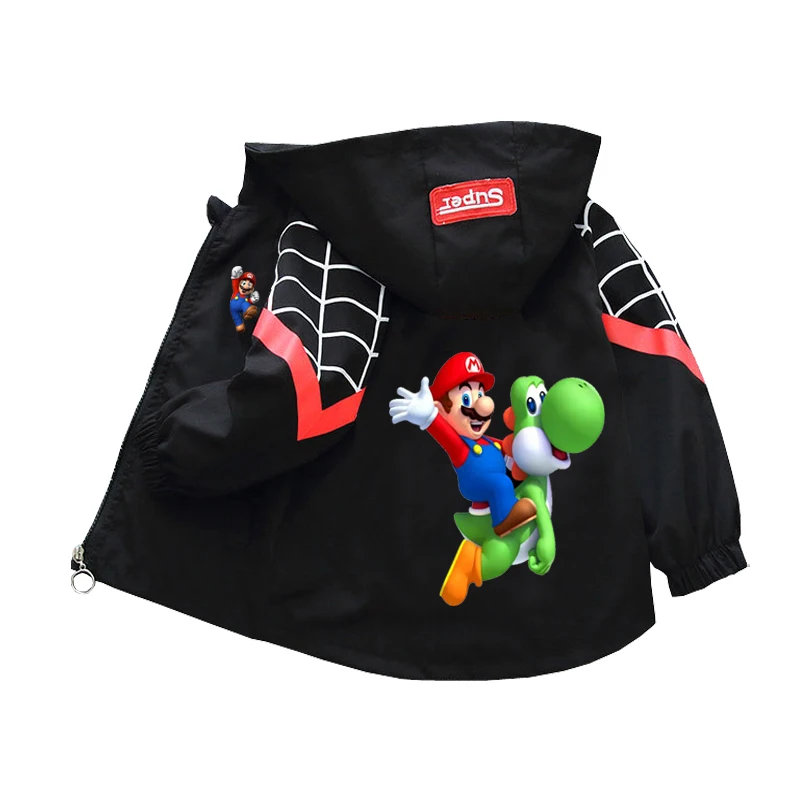 البوكيمون جاكت مزود بغطاء للرأس الفتيات الفتيان 2025 ربيع الخريف معاطف رياضية 1-10 سنوات الأطفال بيكاتشو الكرتون ملابس خارجية ملابس كاجوال #4