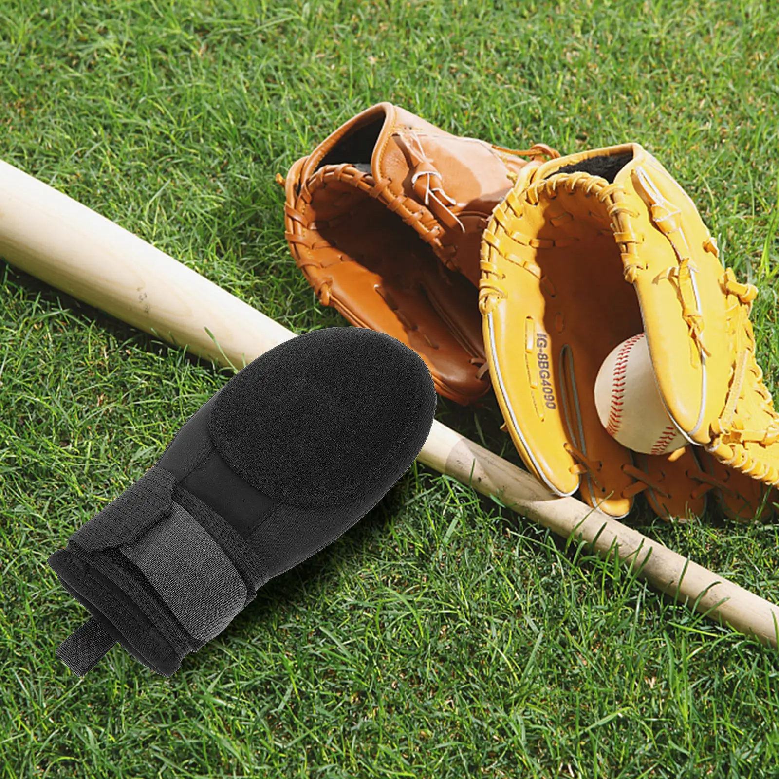 

Бейсбольная перчатка-митенка для тренировок и игр из неопрена, сетчатой ткани, эластичного полипропилена и алюминия, легкая.