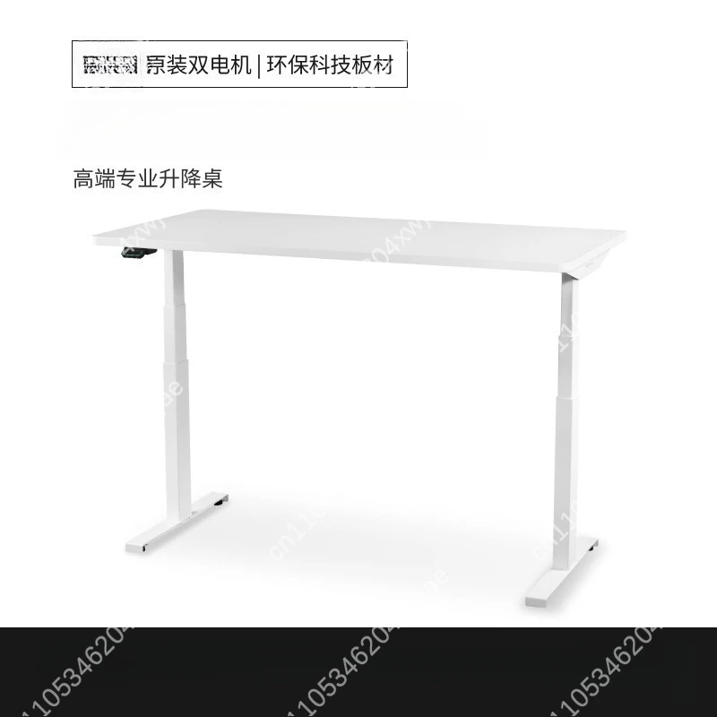 Hochwertiger, professioneller, maßgeschneiderter Hubtisch, dänisches Linak Dual Motor E0 Tischbrett