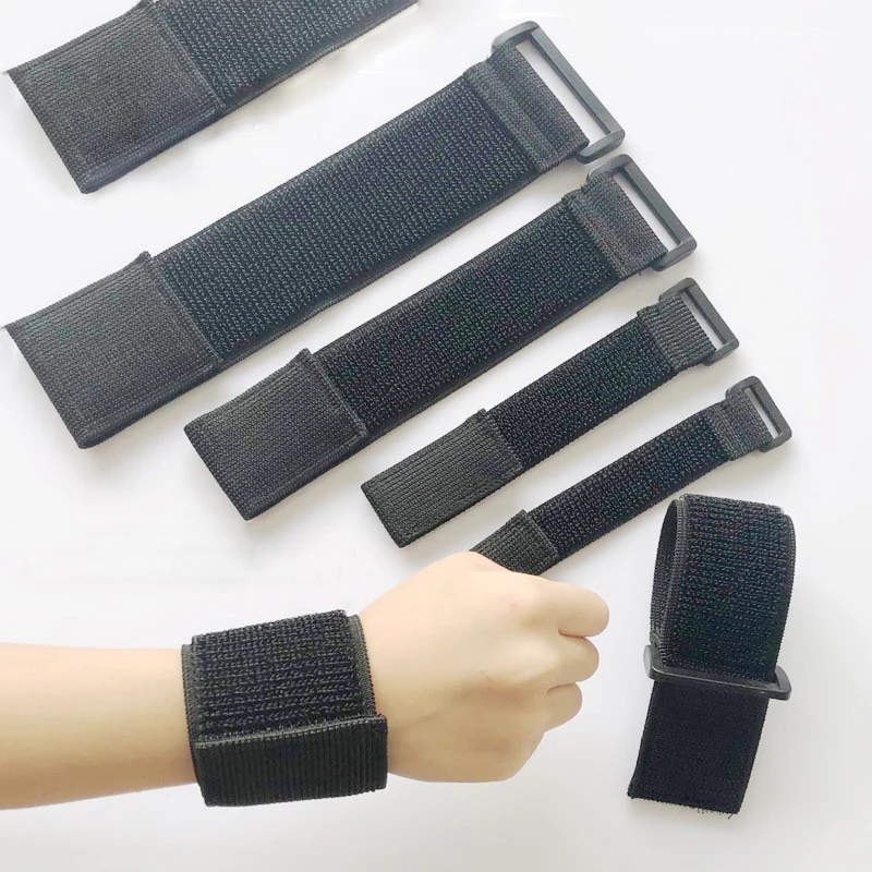 Customizable Elastic Reverse Buckle Magics Nylon Elastic Band Hook Loop Cable Ties  Straps Sticky Fastener Tape липучки