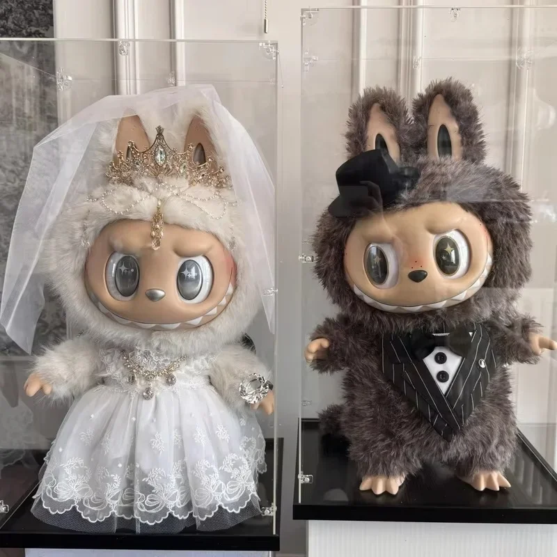 

58cm Labubu Clothing Large Size Doll Clothes Silicone Glue Zimomo Big Leader Clothes Yin Qing Angel Doll Cool Decoration Gifts