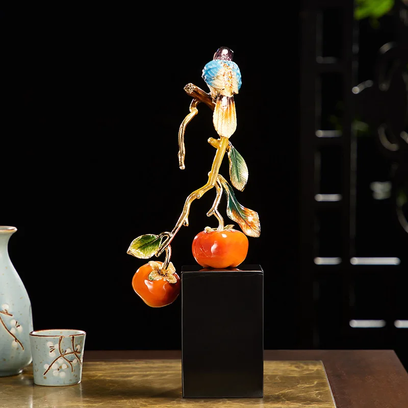 البرسيمون البرسيمون كل شيء يسير بشكل جيد زخرفة البرسيمون المينا اللون الراقية إطار بوغو الصيني الجديد #2