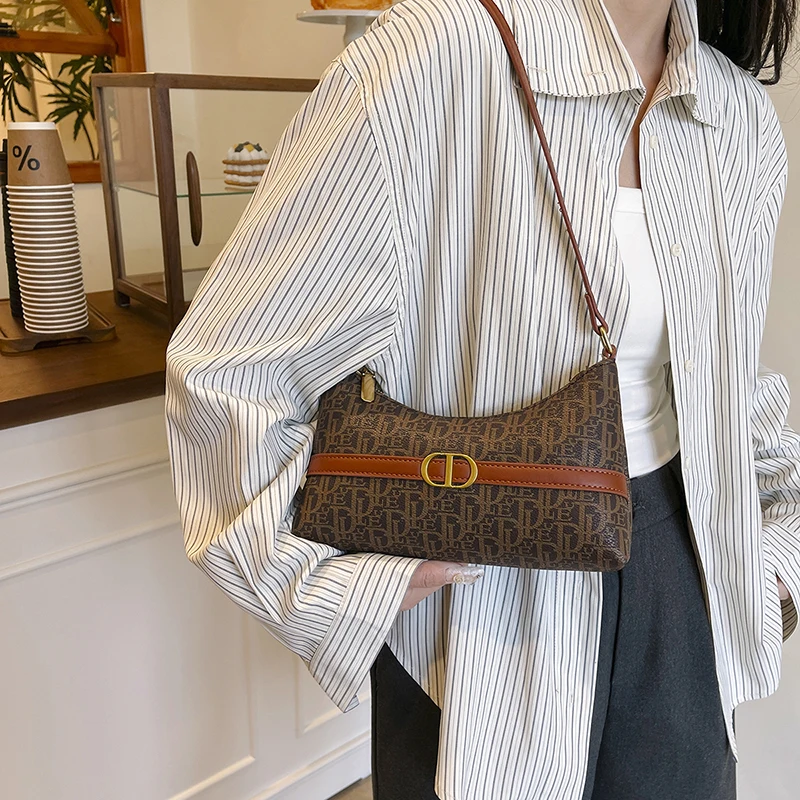 

Модная женская сумка через плечо из натуральной кожи, универсальная, классическая, элегантная, для повседневных прогулок