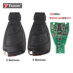 YIQIXIN Remote Car Key Fob For Mercedes Benz NEC B C E ML S CLK Class CL MB W204 W203 W211 W208 1996-2005 433Mhz 2/3 Button