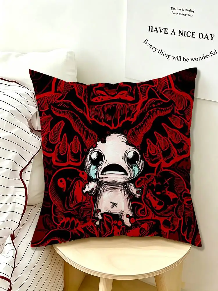 Game T-The Binding of Isaac  Pillow Case Pattern Printed Pillowcase For Living Room Sofa Cushion Cover