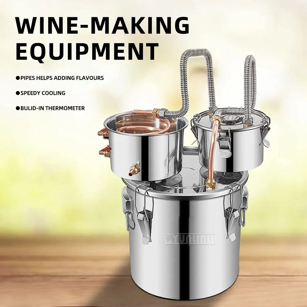 Stainless Steel Distillation Sealed Barrel Home Brewing Alcohol Still