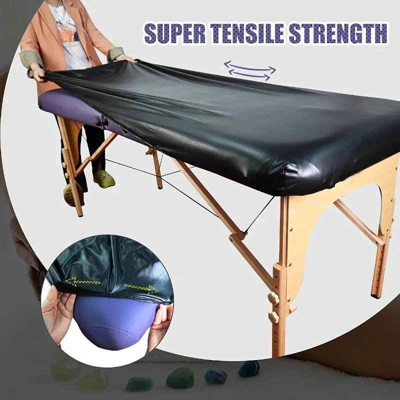 PU Leather Massage Table Cover Beauty Bed Sheet Fitted Cover Spa Salon Protection