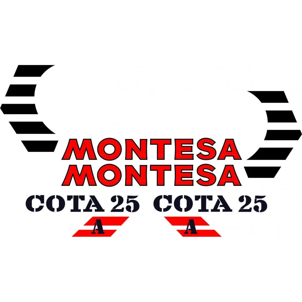 Set of Classic Motorbike compatible stickers  MONTESA Cota 25 A