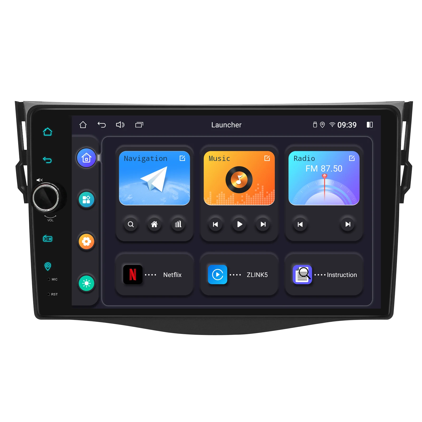 9 Inch Carplay Android 12.0 Car Music System Car Stereo Radio Head Unit For Toyota Rav4 RAV 4 2006 2007 2008 2009 2010 2011 2012