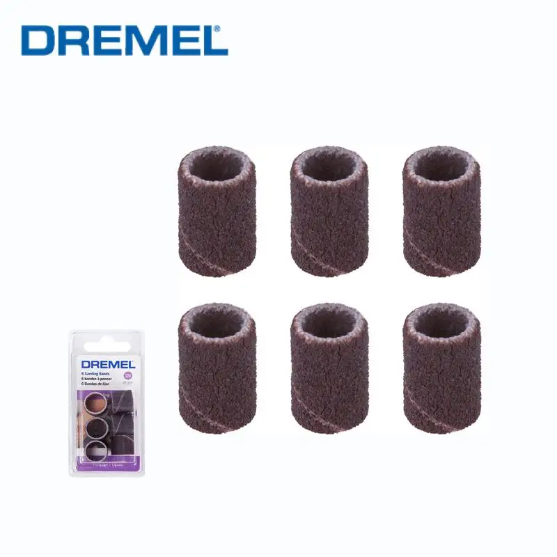 Dremel Rotary Tools Accessories Polishing Shaping And Smoothing Wood Sanding Band Mandrel Sanding Drum Bands Kit 6.4mm Grit 120