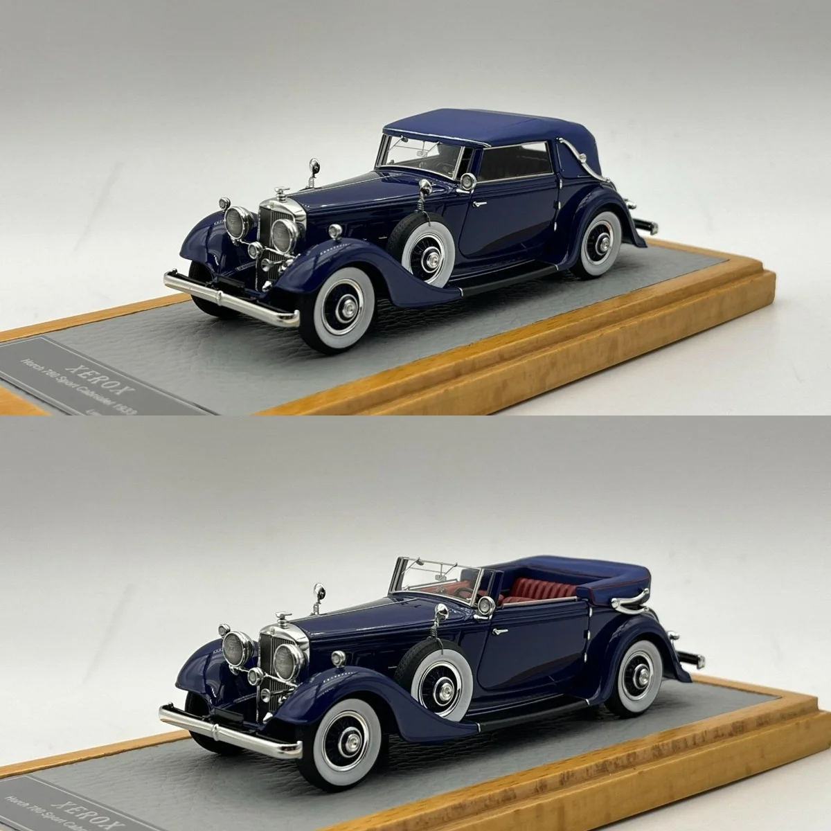 XEROX 1:43 Horch 780 Sport 1933 Vintage Car Simulation Limited Edition Resin Metal Static Car Model Toy Gift