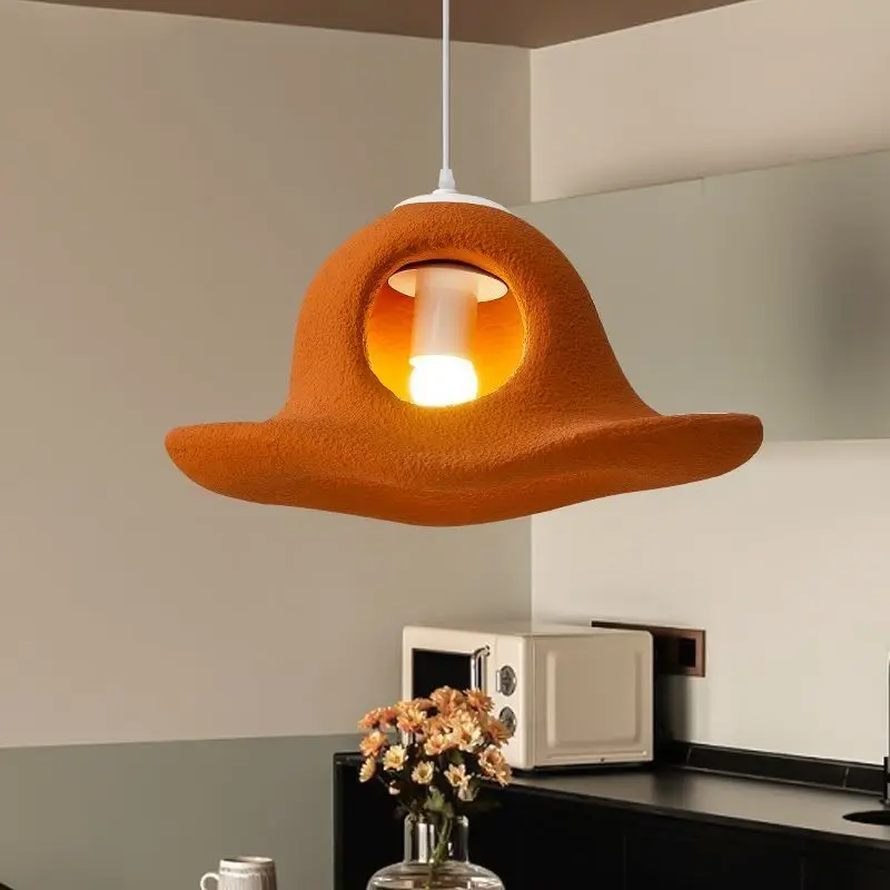 

Nordic Creative Hat Restaurant Bedroom Chandelier Kitchen Island Table Dining Pendant Lights Designer Lighting Decor Fixtures