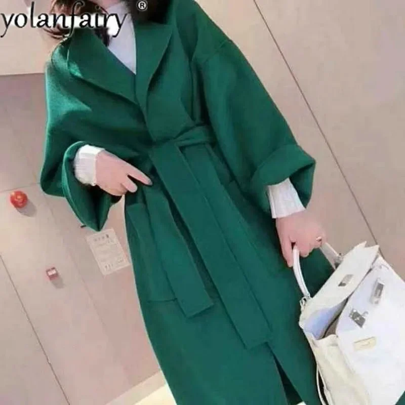 

Autumn Winter Coat Women 100% Wool Female Jacket Korean Coats Long Women's Clothing Fashion 2020 Casaco Feminino Pph1441