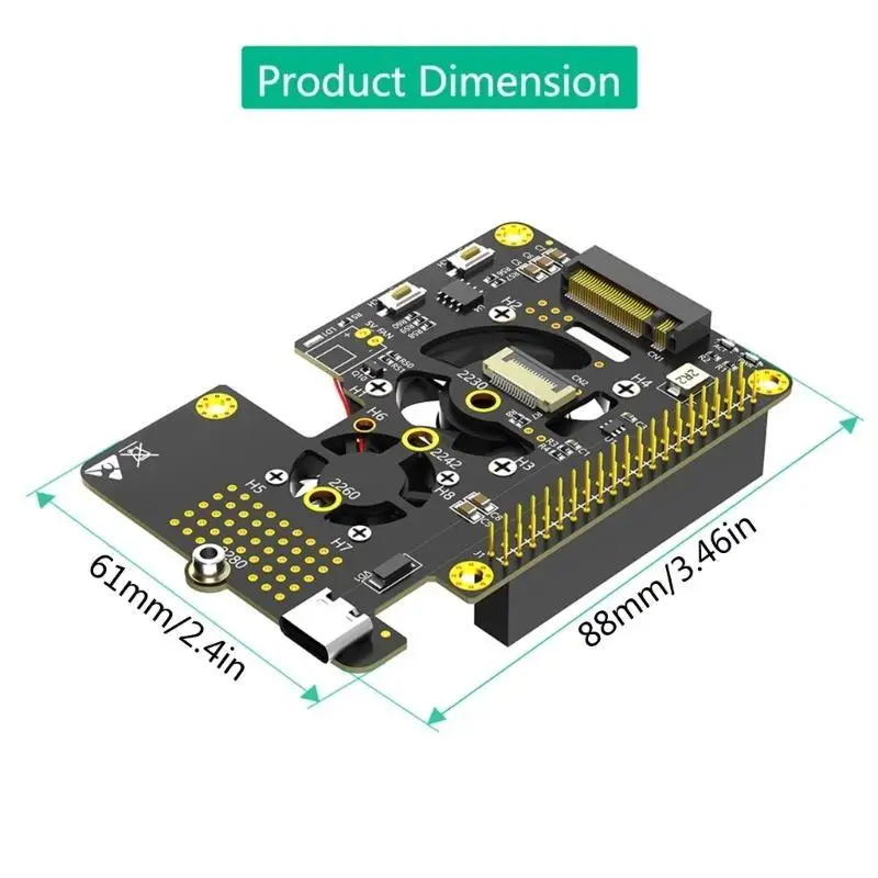 652F Eficiente M.2 NVME SSDs para PCIE Conexão refrigeração eficaz e LED cor automática por 5
