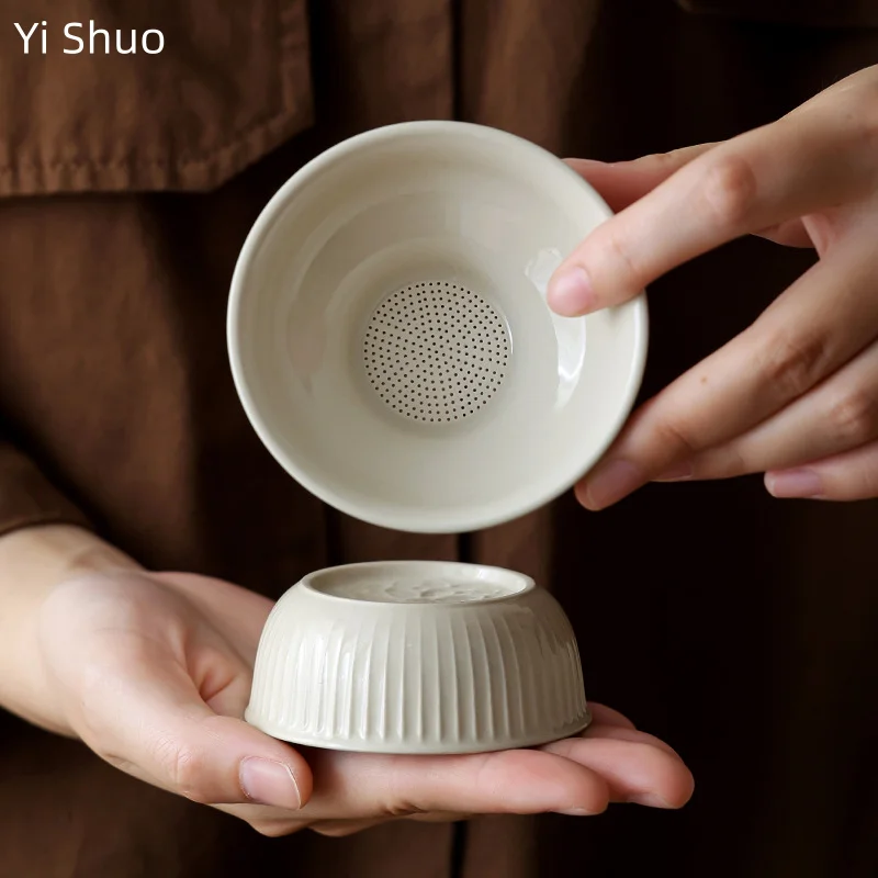 

Керамический набор ситечек для чая с растительным ясенком, высококачественный фильтр для чайных листьев, сепаратор, аксессуары для чая