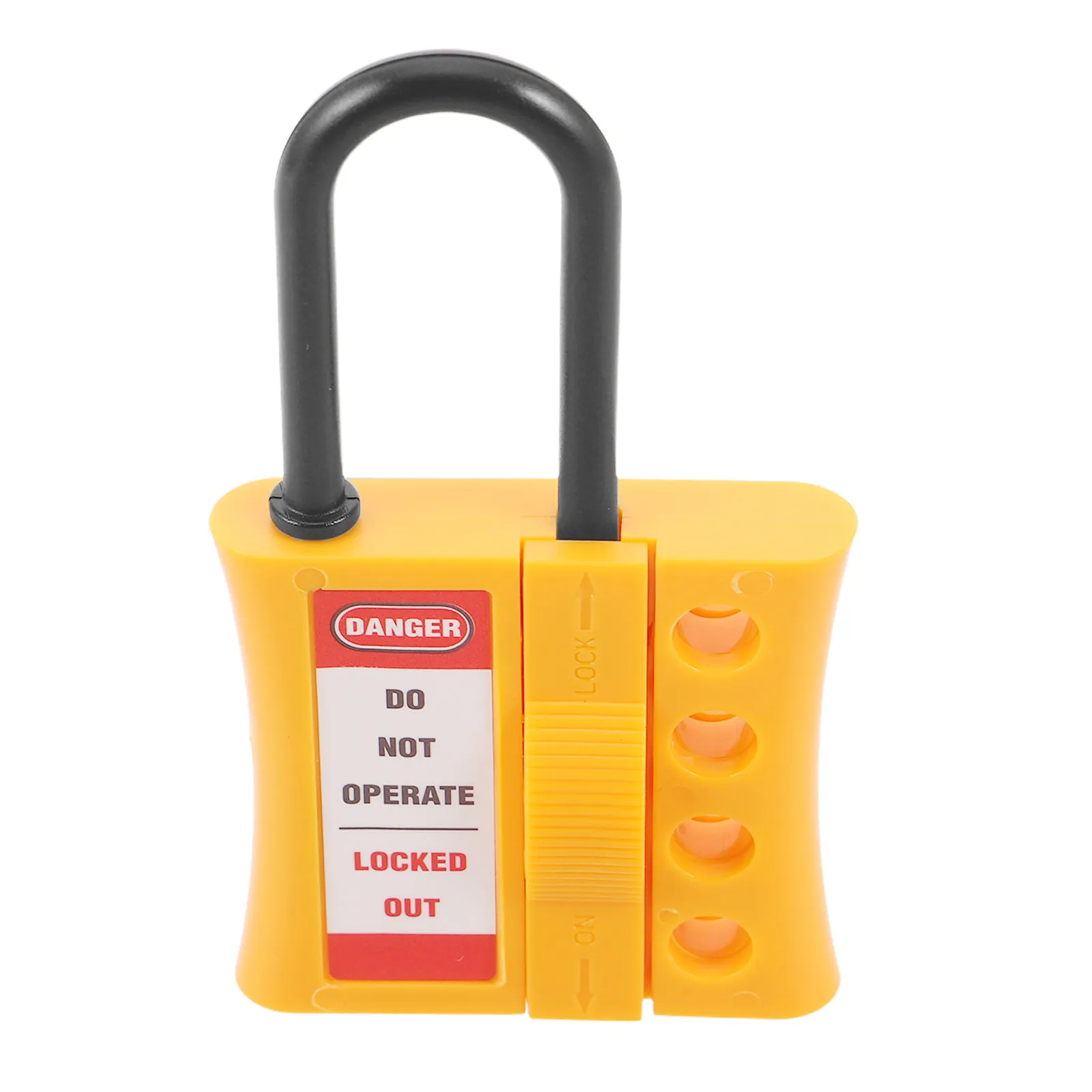 

Изолированная защитная защелка-хасп с 4 отверстиями для группового блокирования и управления изоляцией, желтая, для оборудования Lockout-Tagout