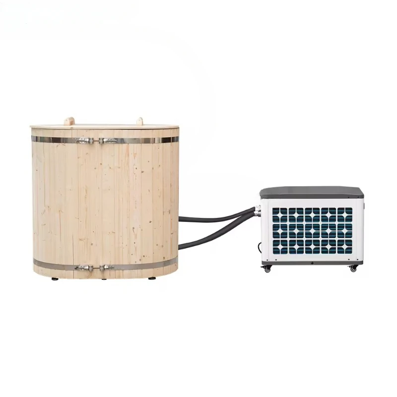 New Design Wooden Outdoor Cold Plunge Tub Portable Chiller Recovery Pod - Insulated Ice Bath Tupe Optional