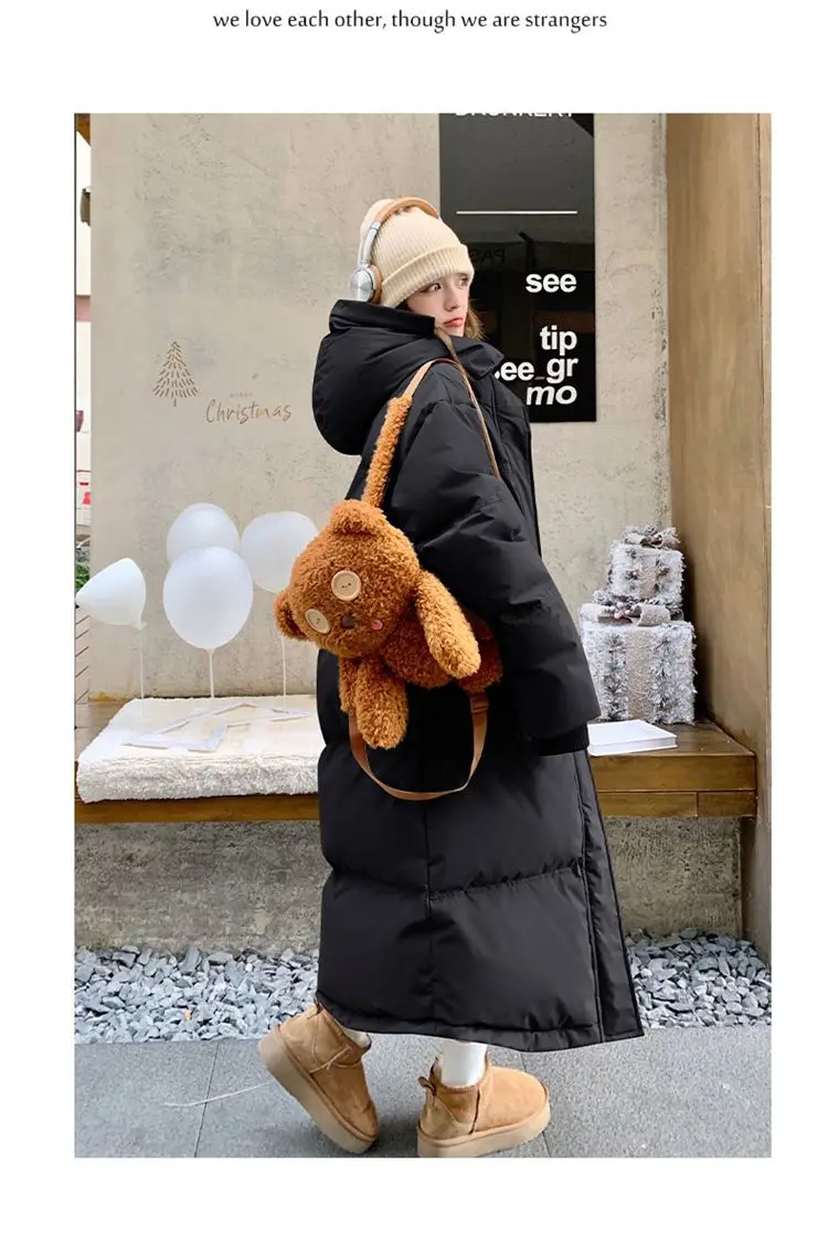 ZAROY Padded Women Jacket Windproof Warm Winter Long Parkas Overcoat Loose Casual Hoodie Coat Skiing Outerwear Длинные п