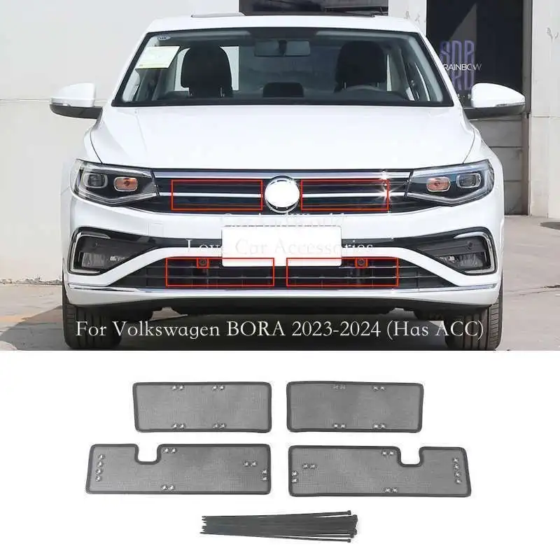 

For Volkswagen VW Bora 2013-2025 Center Grille Insert Net Radiator Condenser Protecte Cover Anti Insect Sand Mesh Accessory