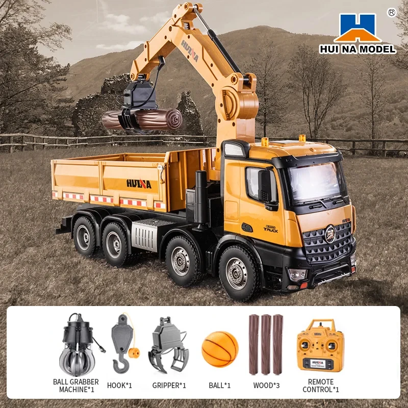 Huina 1538 RC Dump Truck 1:14 26CH Alloy Remote Control Grabing