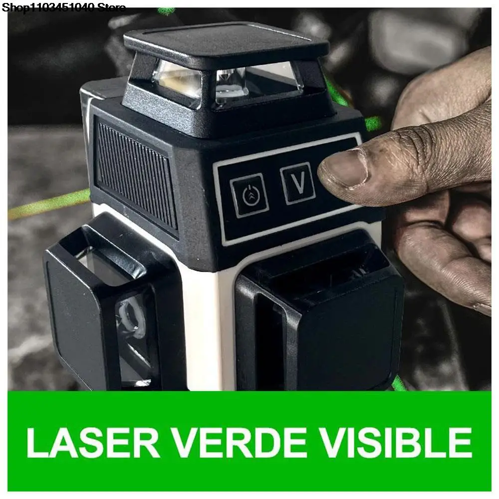 Imagem -04 - Auto-nivelamento Mini Nível Laser 4d Linhas Verdes Horizontal e Vertical Vigas Verdes Poderosas 16 Linhas