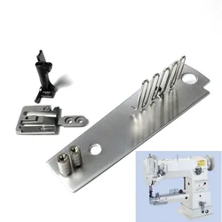 1 Set Needle Plate+ Feed Dog + Walking Feet +Binder Bracket For Juki Dsc-244V 245V 246V Binding