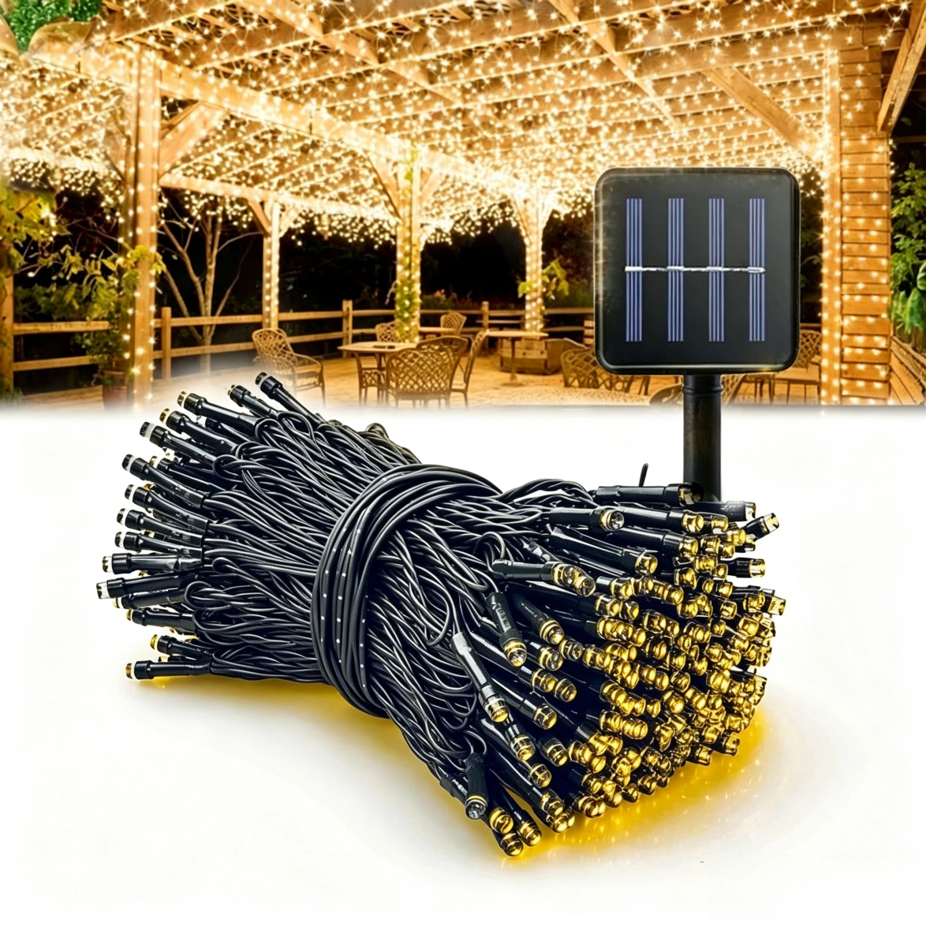 30 Led Solar String Light Fairy Warm White Waterproof Lamp for Garden Outdoor Garland Christmas Xmas Holiday Party Home Decor