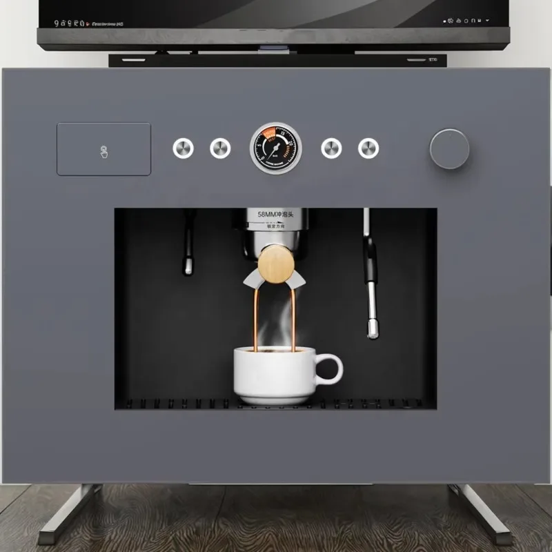 Professional 1370W Dual Boiler Espresso Machine 12 Bar Pressure PID Temperature Control Three Hole Steam Wand Espresso Machine