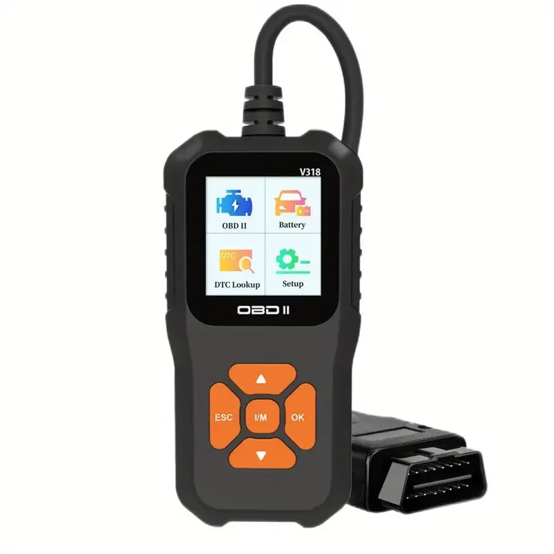 OBD2-autodiagnostisch hulpmiddel - Controleer de motorkodelezer met batterijtest en resetfunctie