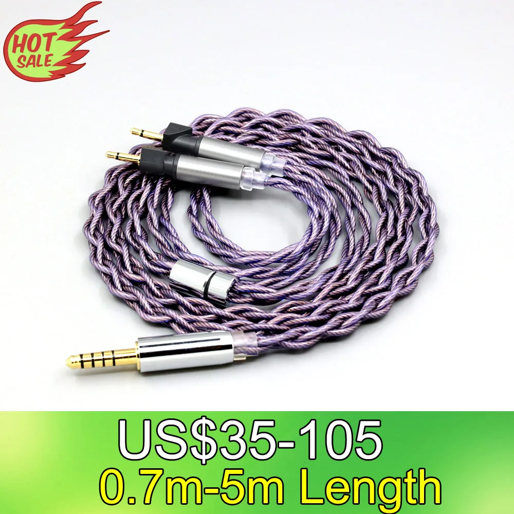 Type2 1.8mm 140 cores litz 7N OCC Earphone Cable For Abyss Diana v2 phi TC X1226lite 1:1 headphone pin LN008500