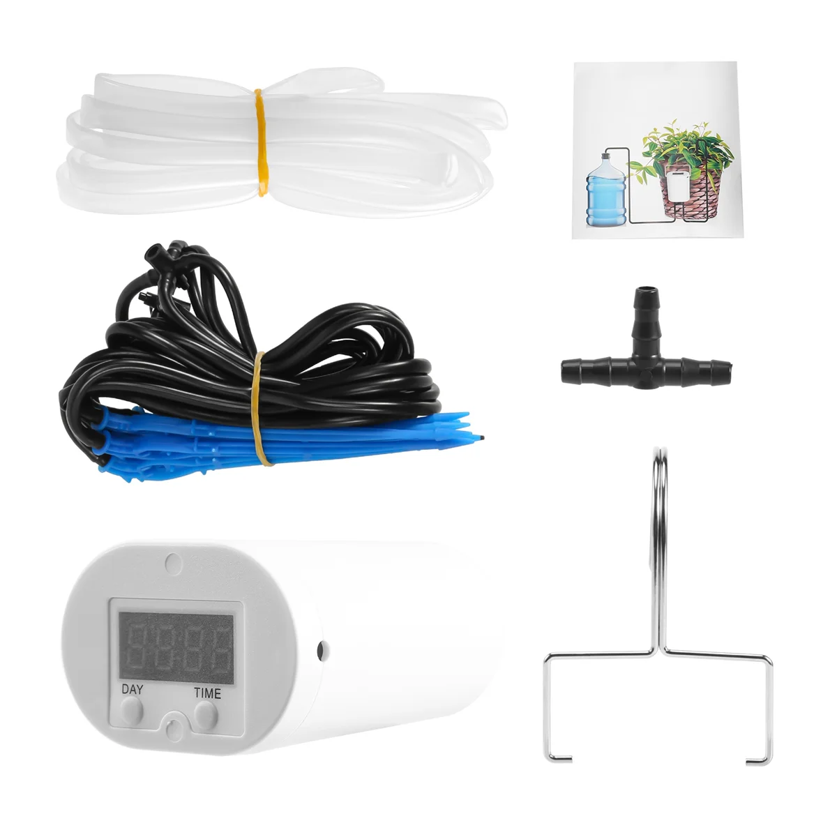 

8 Head Pump Timer System Outdoor Automatic Watering Pump Controller Flowers Plants Home Sprinkler Drip Irrigation Device