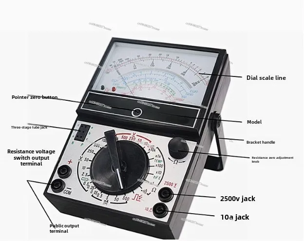 MF47F Pointer Multimeter, Mechanical, External Magnetic Meter Head, Infrared Remote Control, Full Protection