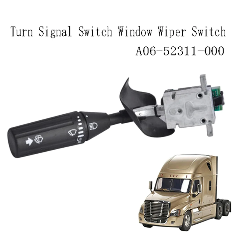 

2X New For Freightliner Cascadia 2008-Up New Turn Signal Switch Window Wiper Switch A06-52311-000