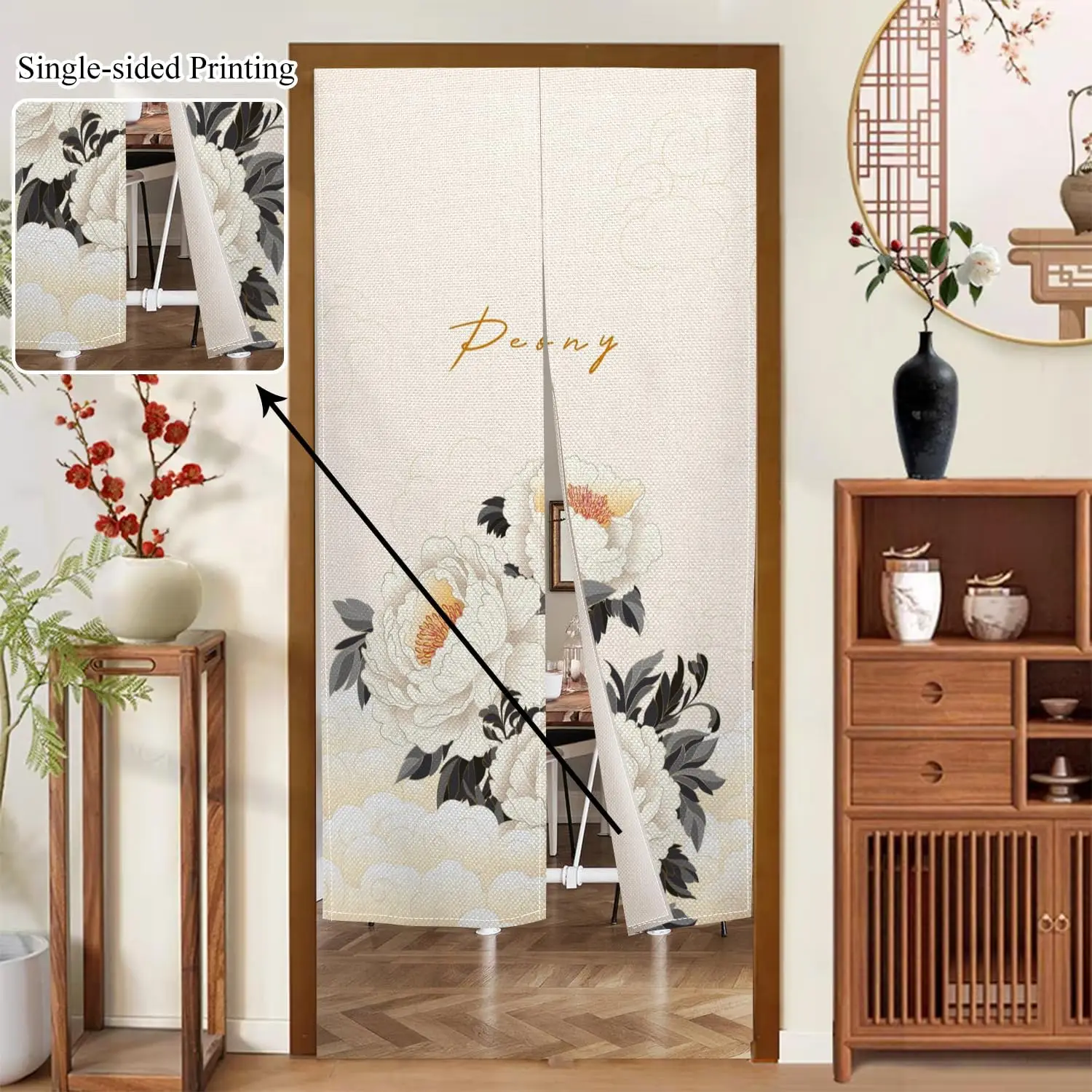 Traditional Japanese Noren Doorway Curtain Long Style Door Curtain Tapestry Window Treatment Room Privacy Divider Wall Hanging