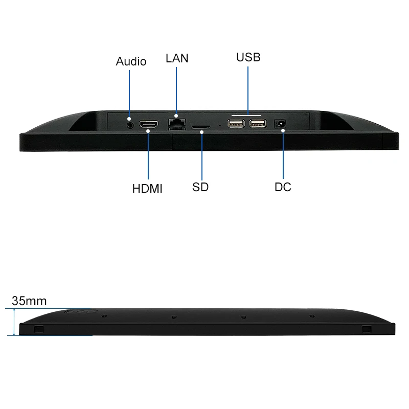 17.3 بوصة صناعية نقية مسطحة PCAP لوحة اللمس الكل في واحد أندرويد كمبيوتر مكتبي ذكي AIO RK3399 AMD HD-MI واجهة RAMBO Pc #5