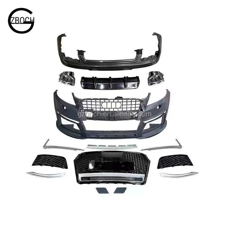 

Competitive price car bumper for Audis Q7 2011+ upgrade RSQ7 body kit car grill exhaust pipe