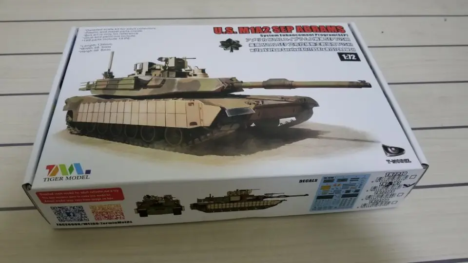 T-Model TK-7310 1/72 Scale US M1A2 SEP TUSK w/M153 Station Plastic Assembly Model Kits(Basic Version)