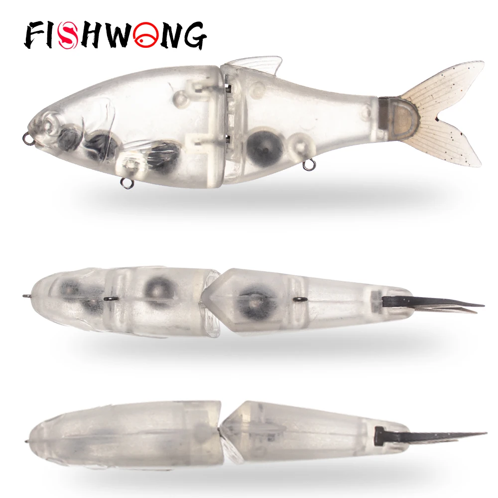 

FISHWONG 6 шт. планерная приманка неокрашенная скользящая заготовка приманка 12 см 35 г искусственная жесткая приманка мягкий хвост DIY рыболовная приманка