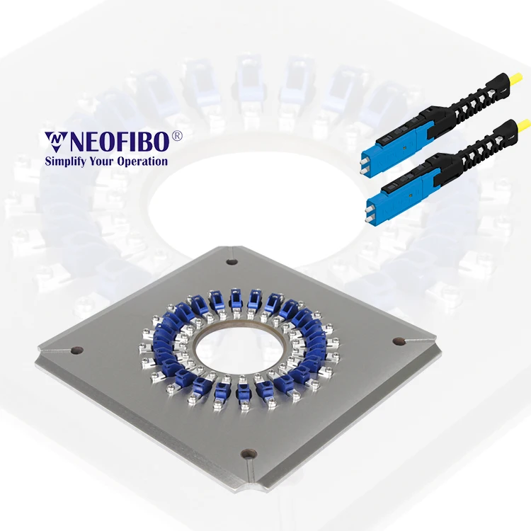 Neofibo MDC UPC 48 Fiber Optic 48 Port MDC UPC Connectors Polishing Fixture Connector Optic Fiber Fixtures Polishing Jig