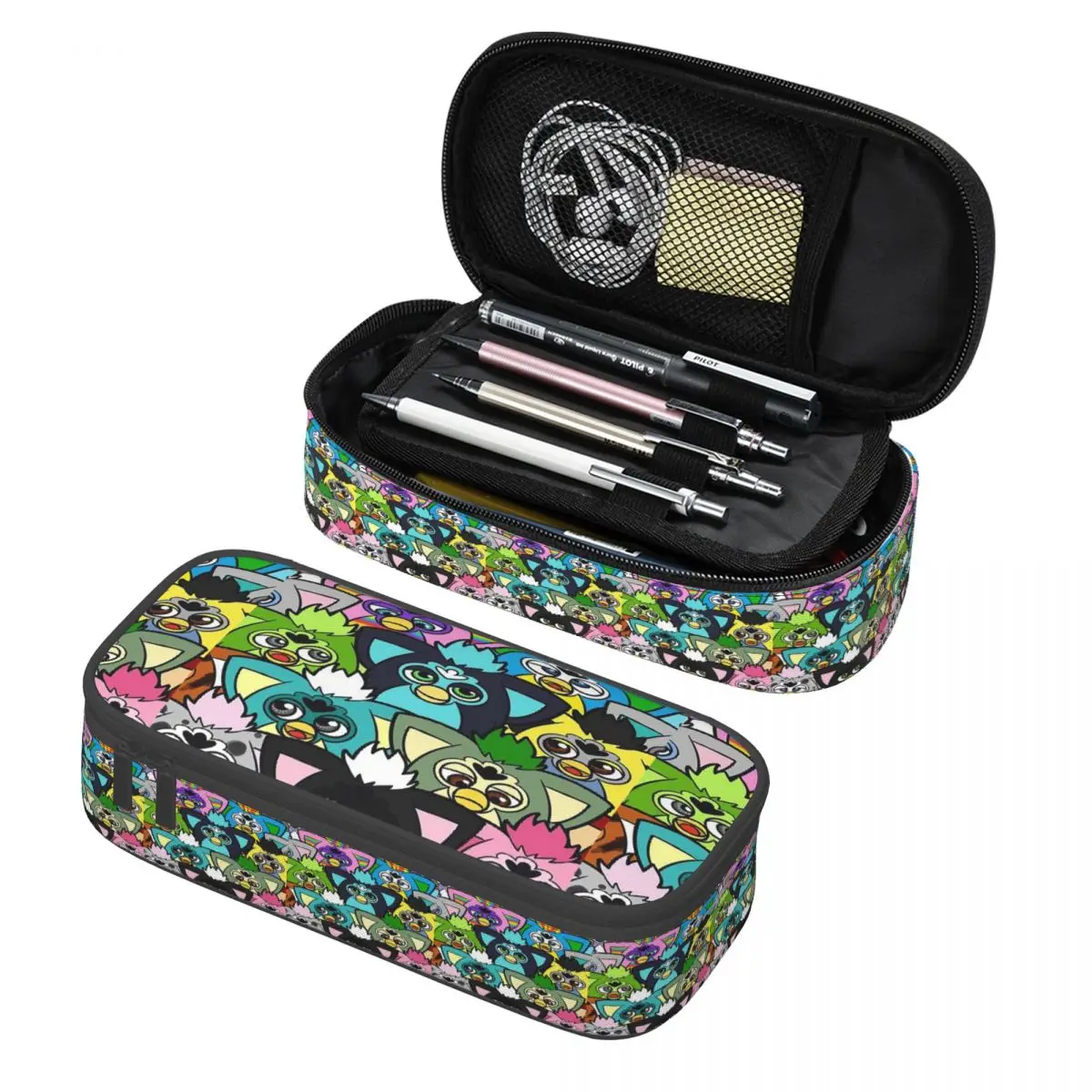 Group Furbys Furby Estuche para lápices Estuche para lápices Suministros de papelería Estuche para bolígrafos de gran capacidad Estuche para lápices para estudiantes