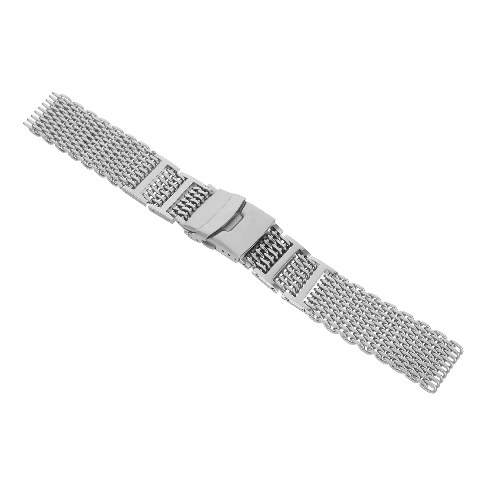 

Silver Stainless Steel Shark Mesh Watch Band 22Mm Classic Replacement Strap Wrist Bracelet Watch Band Wrist Bracelet