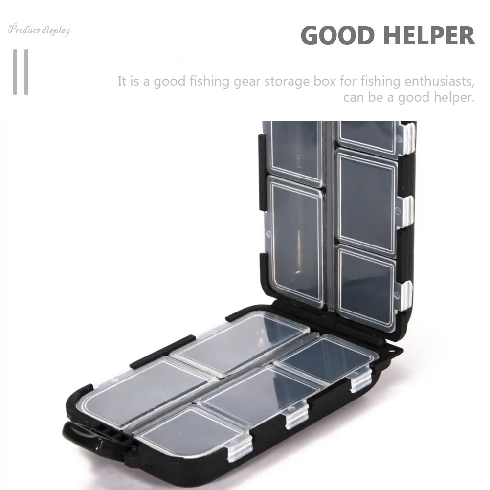 

2Pcs Fishing Lure Container Heavy Duty Tackle Case with Dividers Large Capacity Bait Box for Outdoor Fishing Accessories
